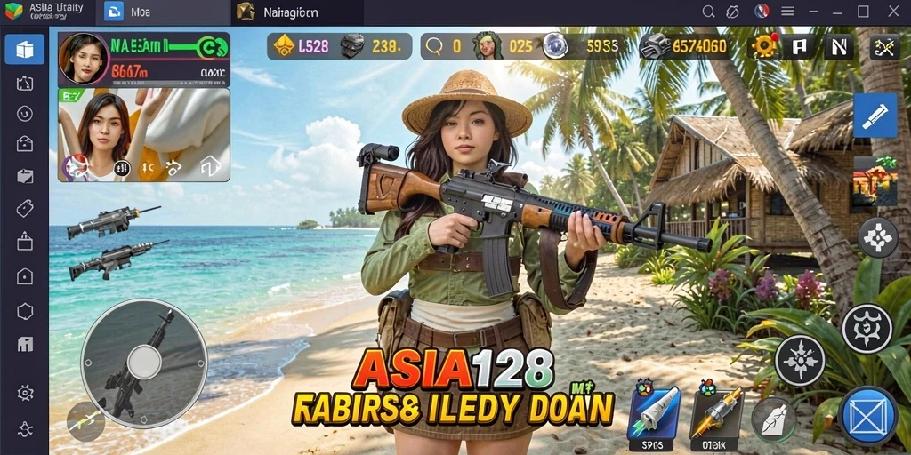 Tampilan antarmuka ASIA128 yang user-friendly dan informatif.