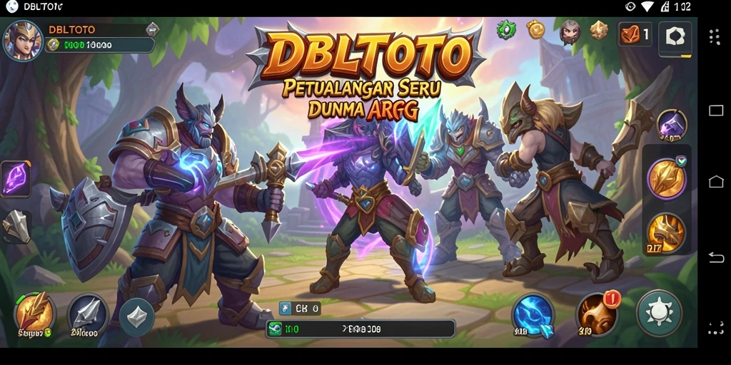 Tampilan gameplay DBLTOTO yang menampilkan pertarungan seru dalam dunia ARPG.
