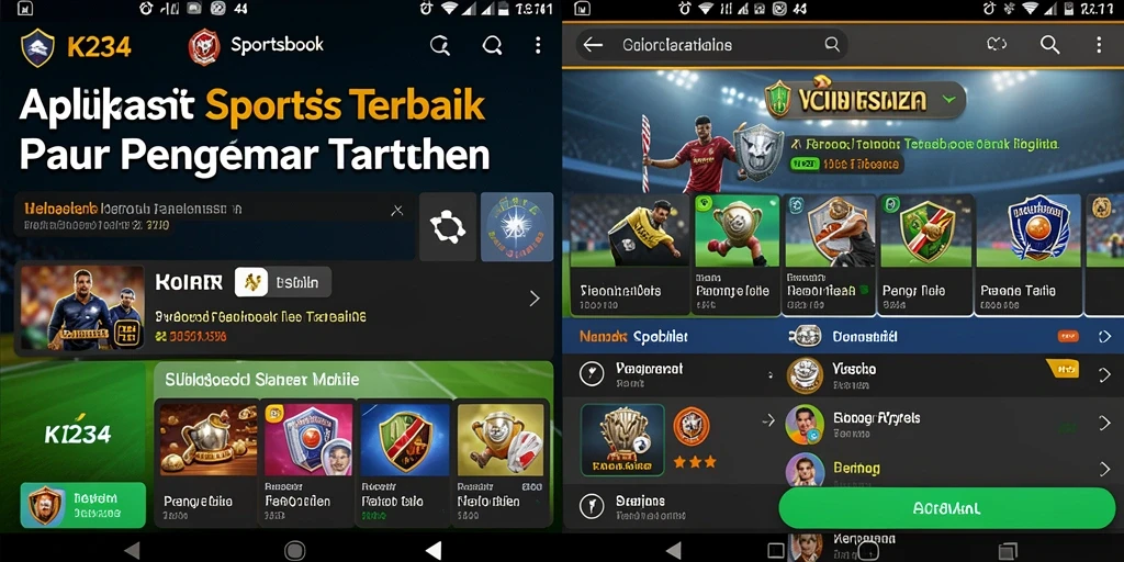 Tampilan gameplay yang menarik dari K234 dengan fitur Sportsbook.