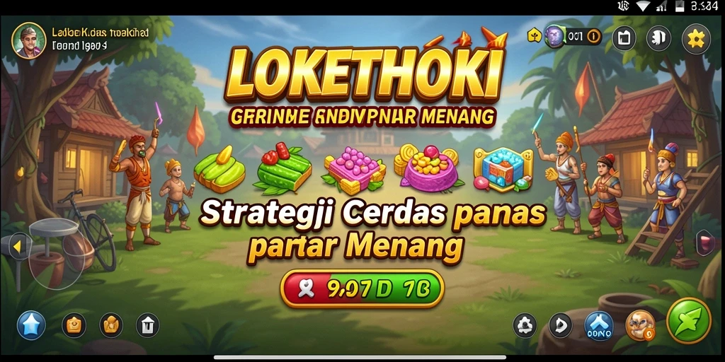 Tampilan gameplay LOKETHOKI yang mendebarkan dan penuh strategi.
