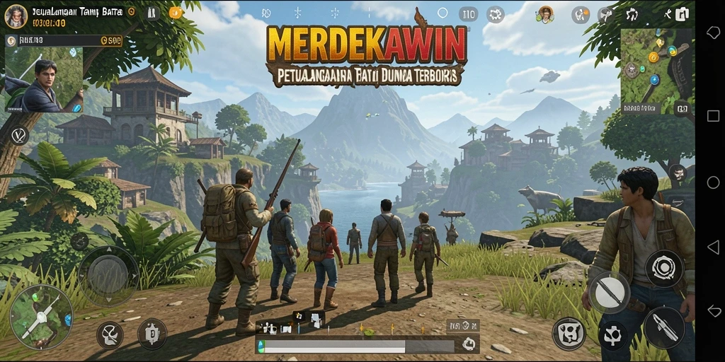 Tampilan gameplay Open World MERDEKAWIN yang menakjubkan.