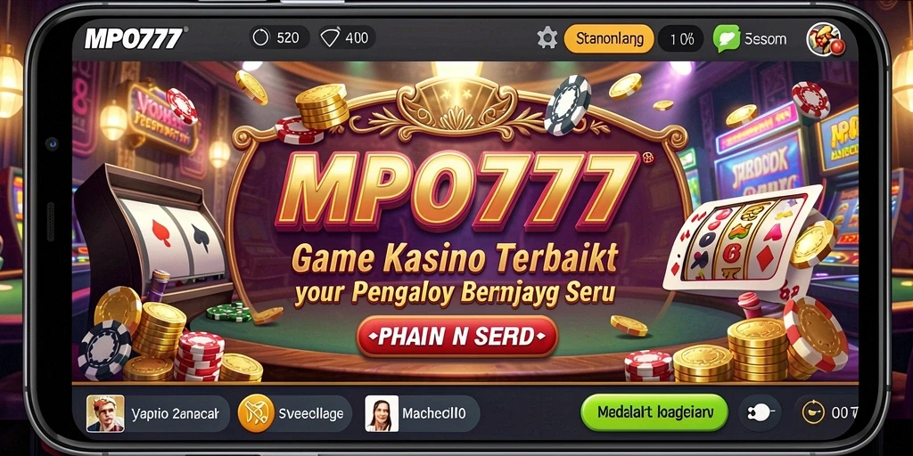 Tampilan menarik dari gameplay Kasino yang memukau dan seru.