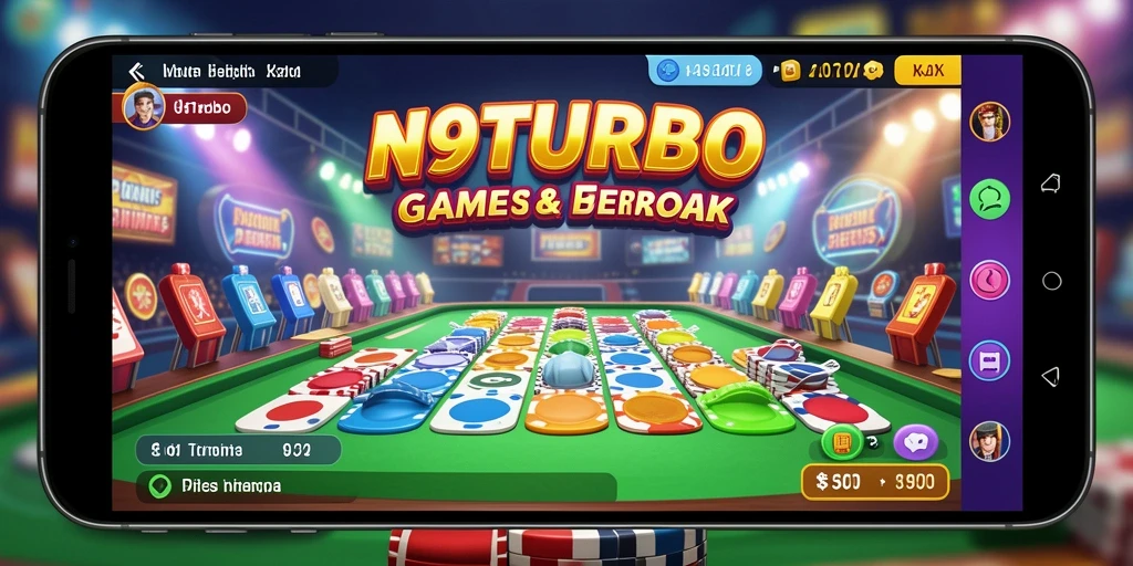 Tampilan gameplay N9TURBO yang seru dan interaktif.