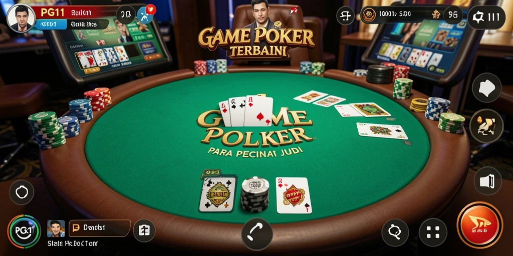 Tampilan menarik dari gameplay Poker yang mendebarkan di PG11.