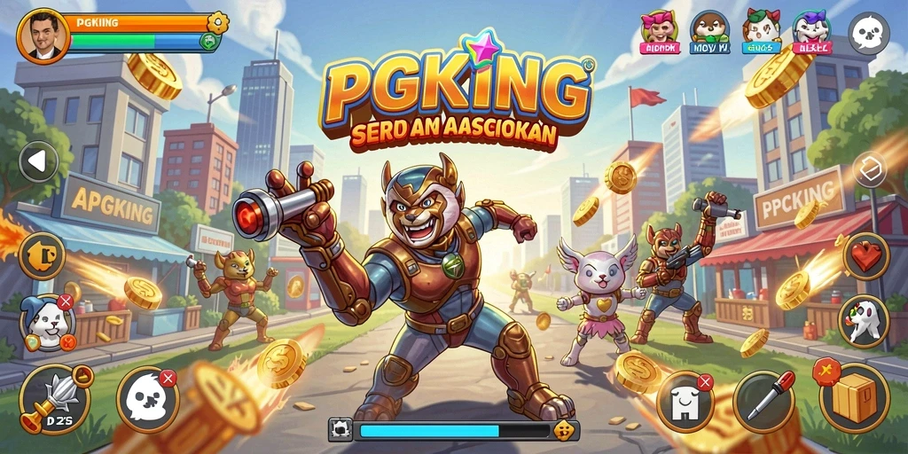 Tampilan gameplay PGKING yang menarik dan penuh aksi.