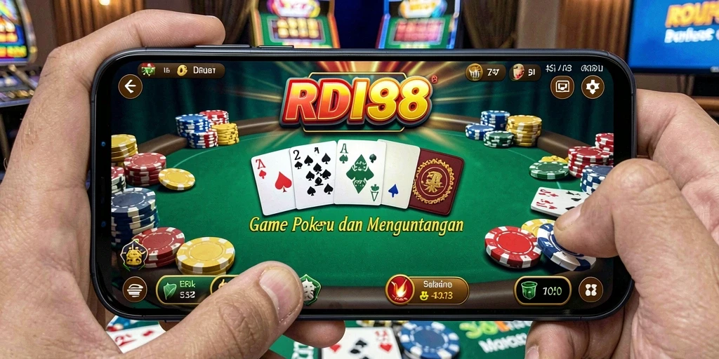 Tampilan gameplay seru di RDI88 saat bermain poker.