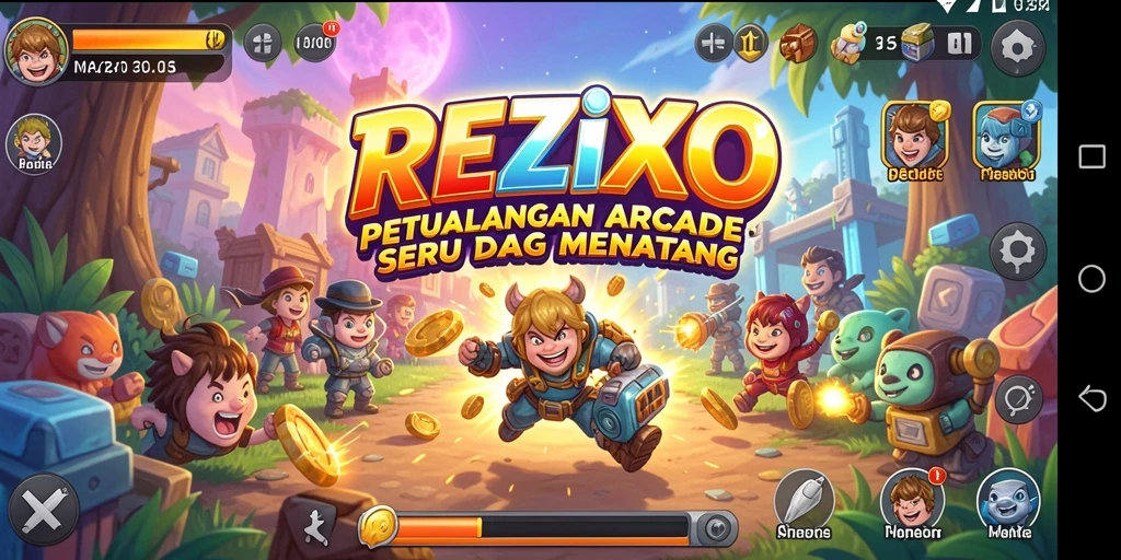 Screenshot gameplay menarik dari REZIXO yang menunjukkan aksi seru.