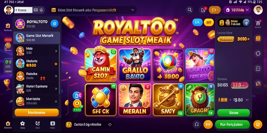 Screenshot ROYALTOTO menampilkan gameplay Slot yang seru dan menarik.