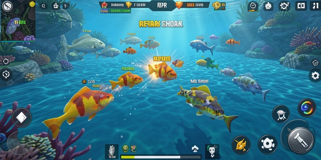 Gameplay seru RPRR dengan aksi menembak ikan.