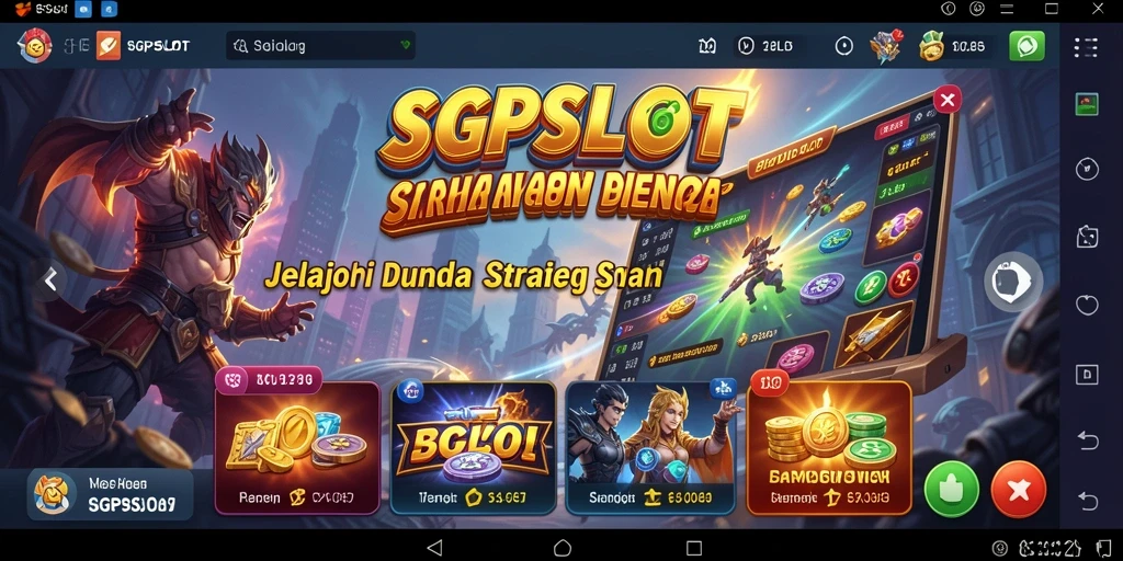 Screenshot gameplay SGPSLOT yang menampilkan aksi strategis mendebarkan.
