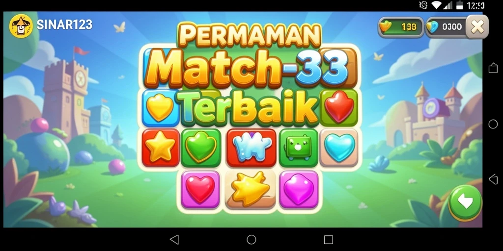 Gameplay SINAR123 yang seru dengan tantangan Match-3.