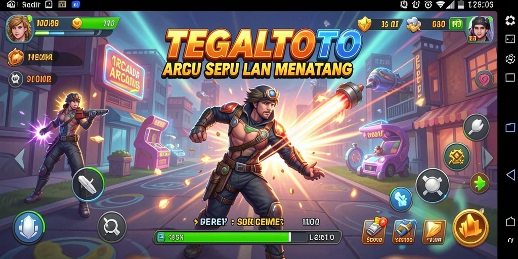 Screenshot menunjukkan gameplay seru TEGALTOTO di level menantang.