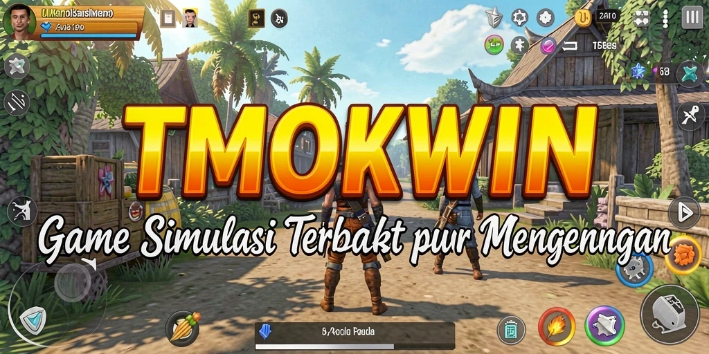 Tangkapan layar gameplay TMOKWIN yang menunjukkan dunia simulasi yang menakjubkan.
