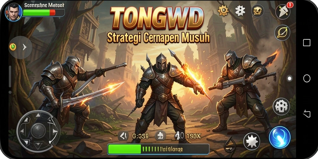 Tampilan permainan TONGWD yang mendebarkan dan penuh strategi.